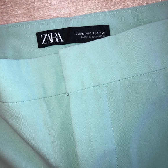 Zara Jackets & Coats Zara Sage Green Blazer Suit Set Poshmark